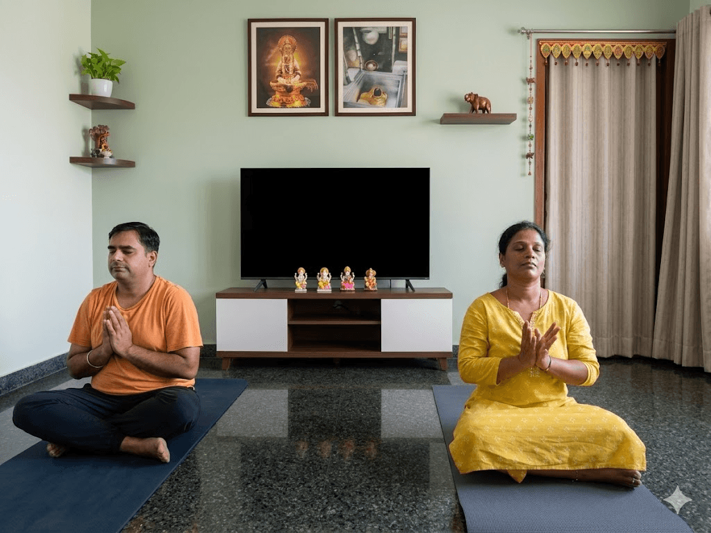 Mudras yoga class at Siva Yoga Studios Besant Nagar Chennai
